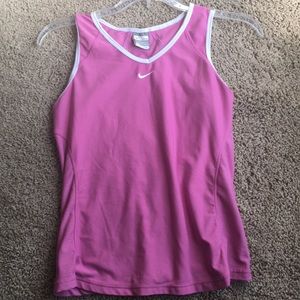 Pink Nike fit dry top